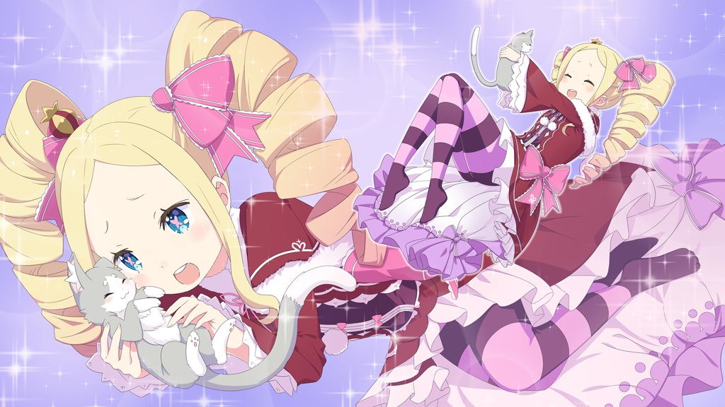 パックと戯れるベアトリス／至福のモフモフ.jpg