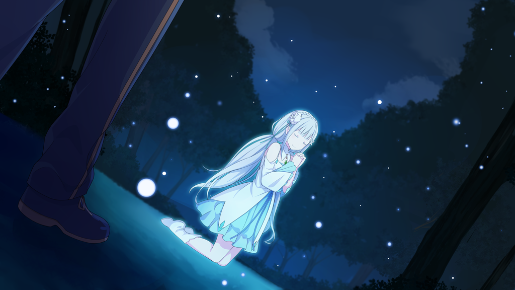 微精霊とスバルとエミリア／夜の微精霊.jpg